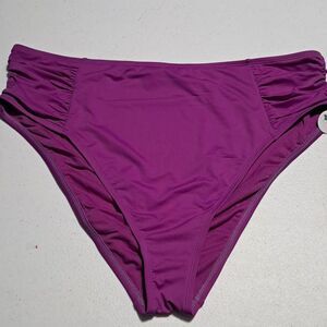 Mynah purple cheeky swim bottoms size XXL NWT